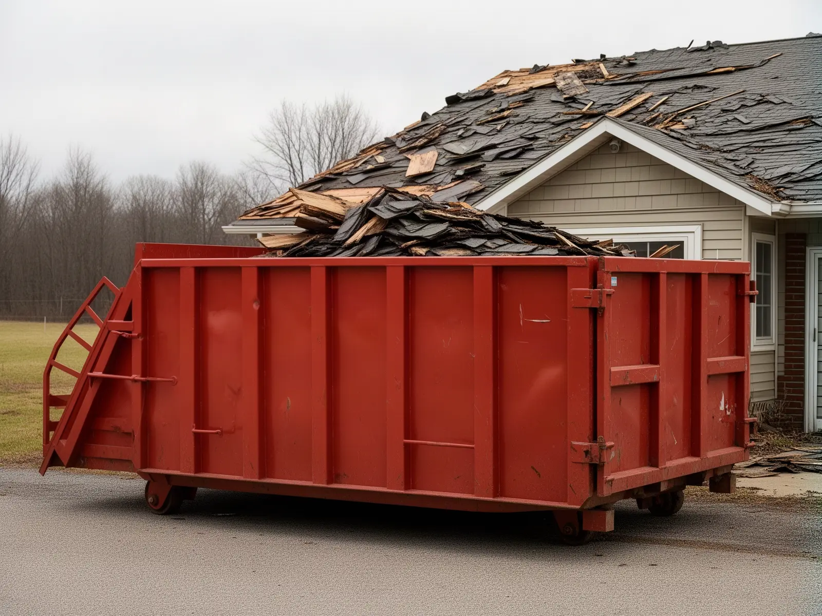 Roll-off dumpster from Elite All Dumpster Rental in Youngstown, OH